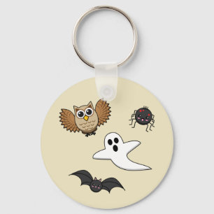 Kawaii Creepy Night Creatures Set Key Ring