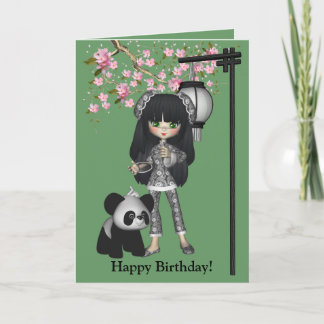 Kawaii Critter Bear Panda Card