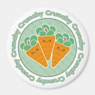 Kawaii Crunchy Carrots Magnet