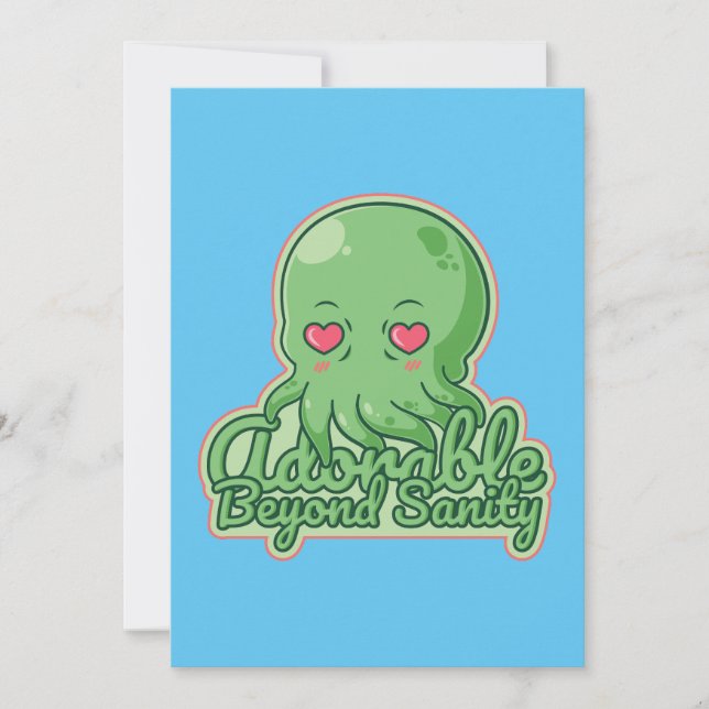 Kawaii Cthulhu Invitation (Front)