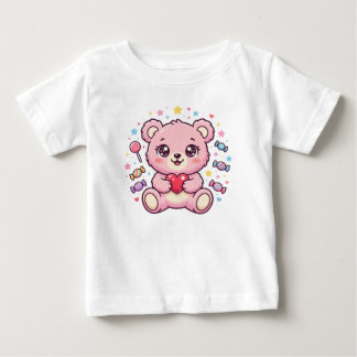 Kawaii Cuddly Bear Baby T-Shirt