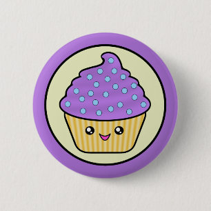 Kawaii Cupcake Cuppy Cake 6 Cm Round Badge