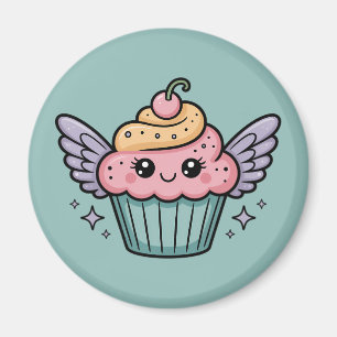 Kawaii Cupcake Magnet