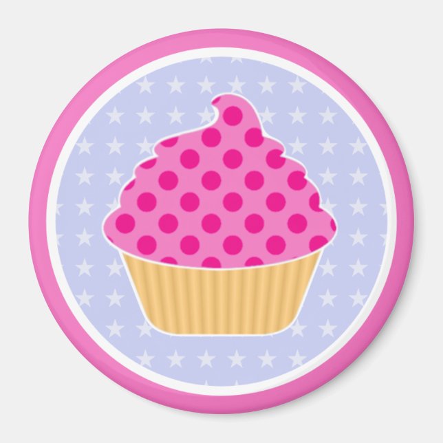 Kawaii Cupcake Magnet (Front)