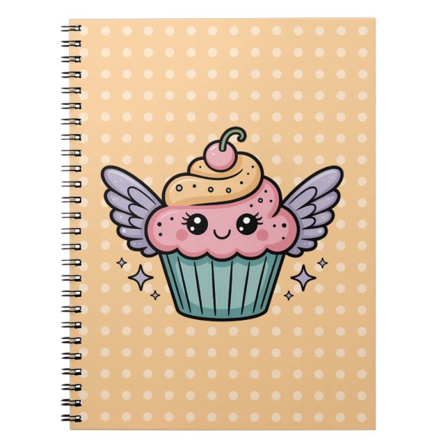  Kawaii Cupcake Notebook (Front)