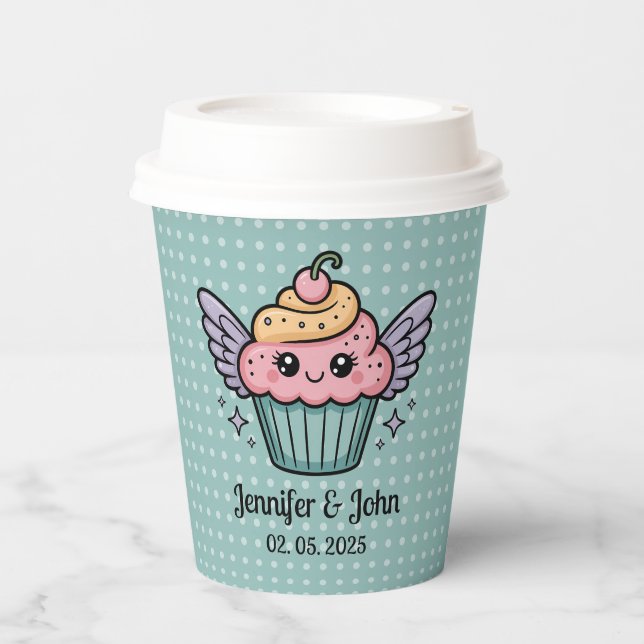  Kawaii Cupcake Paper Cups (Front)