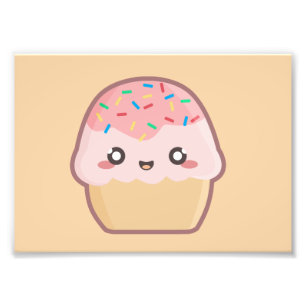 Kawaii cupcake photo print