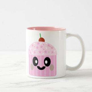 KAWAII CUPCAKE SWEET DELICIOUS DESSERT YUM Two-Tone COFFEE MUG