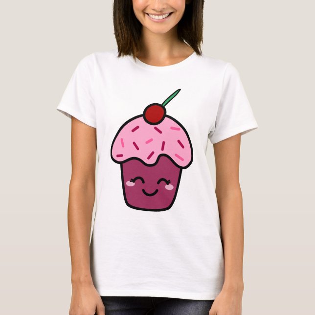 Kawaii Cupcake T-Shirt (Front)