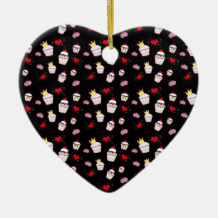 Kawaii Cupcakes Pattern accessories Ceramic Tree Decoration