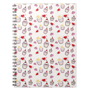 Kawaii Cupcakes Pattern accessories Notebook
