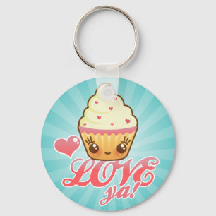 Kawaii Cuppy Cake Key Ring