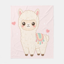 Kawaii Cute Alpaca Blanket