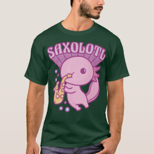 Kawaii cute anime Axolotl love music for Anime Axo T-Shirt