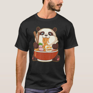 Kawaii Cute Anime Panda Otaku Japanese Ramen Noodl T-Shirt