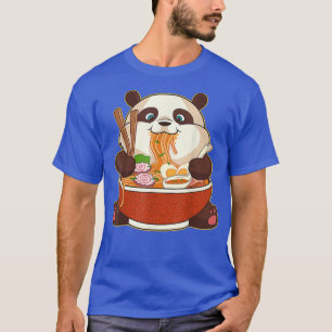 Kawaii Cute Anime Panda Otaku Japanese Ramen Noodl T-Shirt