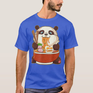 Kawaii Cute Anime Panda Otaku Japanese Ramen Noodl T-Shirt