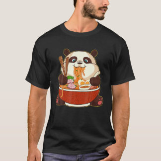 Kawaii Cute Anime Panda Otaku Japanese Ramen Noodl T-Shirt