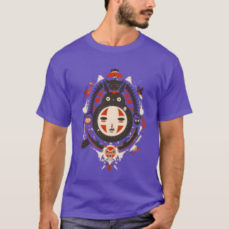kawaii Cute art girl kikis go ghiblis flying away T-Shirt