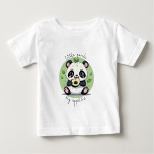 Kawaii Cute Baby Panda Eating Avocado T-Shirt