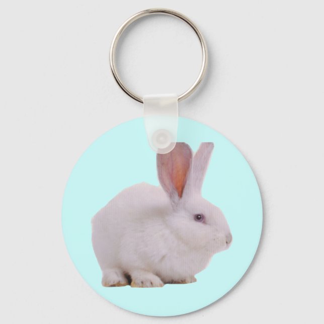 Kawaii Cute Bunny Rabbit Key Ring (Front)