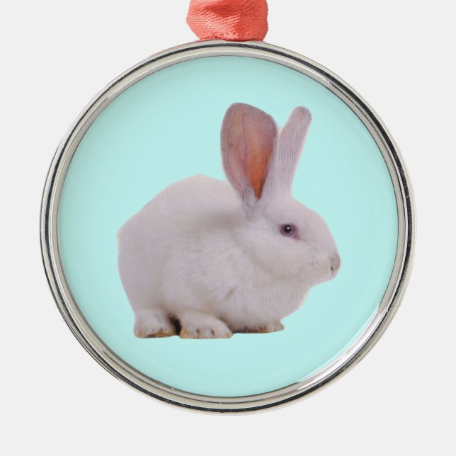 Kawaii Cute Bunny Rabbit Metal Tree Decoration (Front)