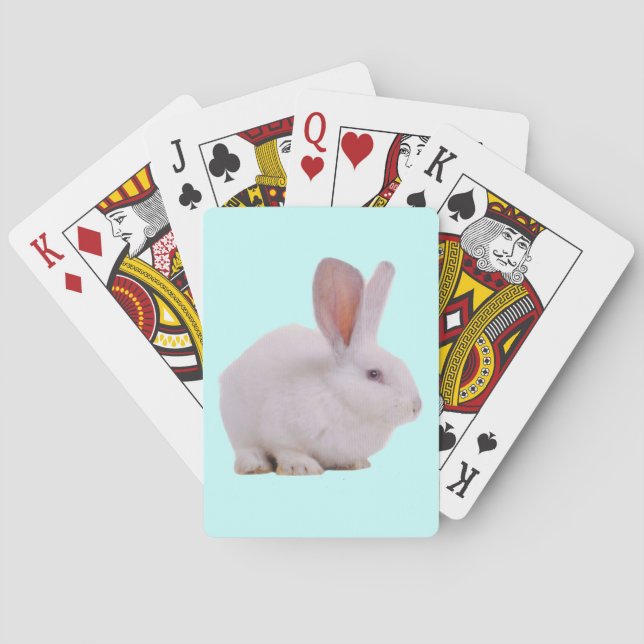 Kawaii Cute Bunny Rabbit Playing Cards (Back)