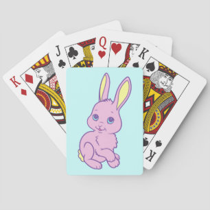 Kawaii Cute Cartoon Bunny Rabbit Playing Cards