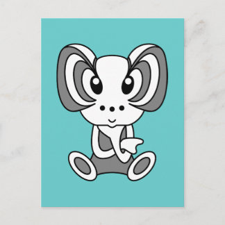 Kawaii cute cartoon character postcards