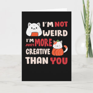 Kawaii cute Cat Design With Inspiration Quote Card