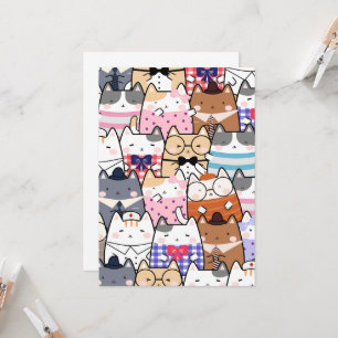 Kawaii Cute Cats Invitation