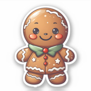 Kawaii Cute Christmas Gingerbread Baked With Love