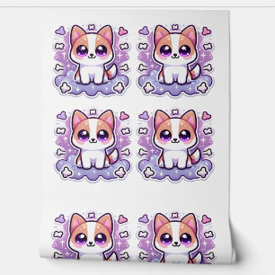 Kawaii Cute Dog Adorable Cartoon Puppy Art Wallpaper