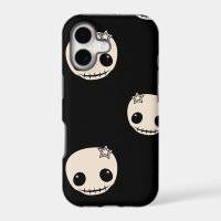 Kawaii cute goth girly skull emo skulls pattern