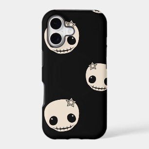 Kawaii cute goth girly skull emo skulls pattern