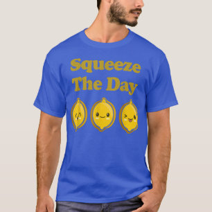 Kawaii Cute Lemons Squeeze The Day Funny Fruit Foo T-Shirt