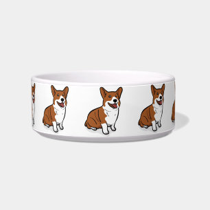 Kawaii Cute Little Puppy Dog. Corgi! Bowl