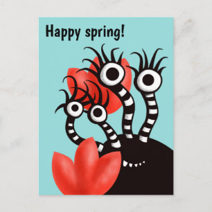 Kawaii Cute Monster Kids Postcard