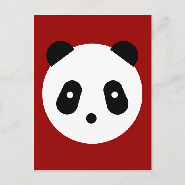 Kawaii ~ Cute Panda Face Postcard (Front)