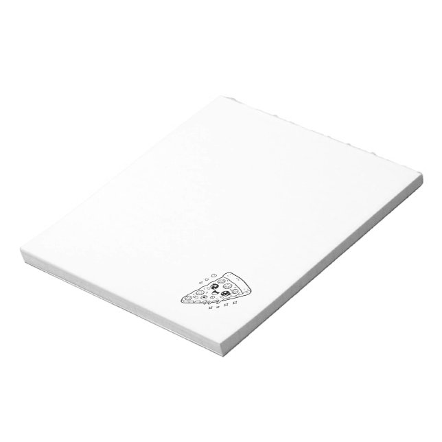 Kawaii cute pizza slice colouring notepad (Rotated)