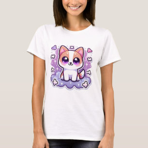 Kawaii Cute Puppy Adorable Dog With Big Eyes T-Shirt