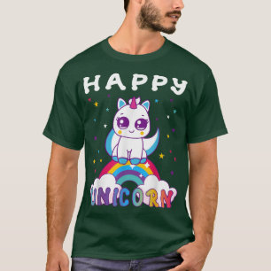 Kawaii Cute Rainbow Unicorn T-Shirt