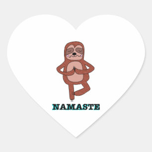 Kawaii Cute Sloth Doing Yoga Sticker