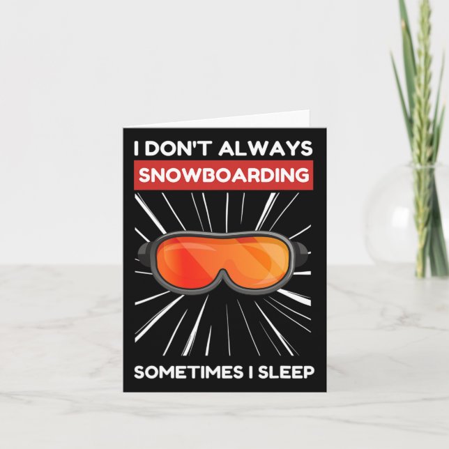 Kawaii Cute Snowboarding Otaku Anime Kawaii Japane Card (Front)