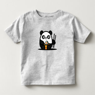 Kawaii Cute Sushi Panda Toddler T-Shirt
