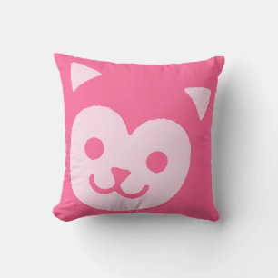Kawaii Cute Sweet Kitty Cat Face Cushion