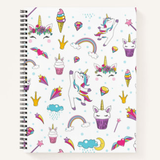 Kawaii Cute Unicorn Notebook