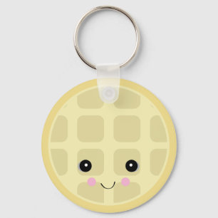 kawaii cute waffle key ring