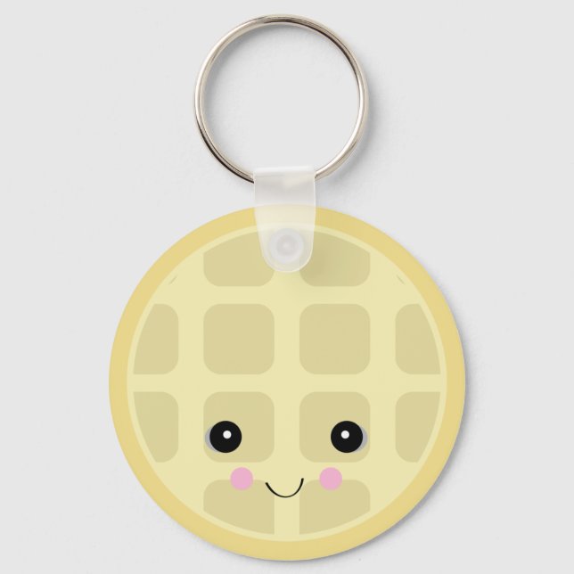 kawaii cute waffle key ring (Front)