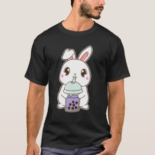 Kawaii Cute Zodiac Boba Rabbit Taro Bubble Pearl M T-Shirt